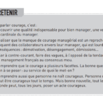 courage managerial essentiel